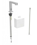 GEBERIT - Brenta Elektronický umyvadlový ventil, bateriové napájení, easy to clean, kartáčovaná nerez 116.173.SN.1