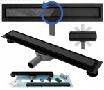 REA - Lineární odtokový žlab Neo Pro 1000 2v1 černá REA-G8909