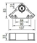 Rehau příruba na vrut (83346)