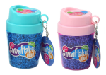 Mamido Squishy kuličky z polystyrenu v kelímku modrá