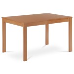 Jídelní stůl rozkládací 120+30x80x74 cm, deska MDF, dýha, nohy masiv, tmavý buk