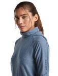 ICEBREAKER Wmns Merino 400 RealFleece Grid Pulover Hood, Dawn (vzorek) velikost: S