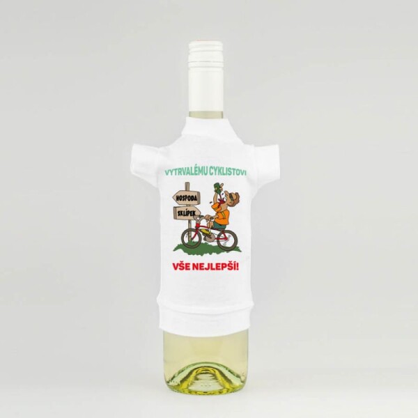 Divja.cz Tričko na flašku - Vytrvalému cyklistovi