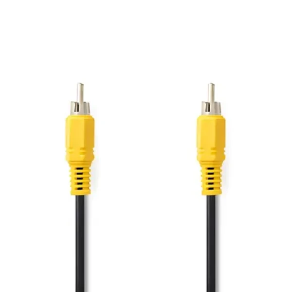 Nedis Kompozitní video kabel RCA - RCA černý / Kabel / 480p / 5 m / Poniklované konektory (CVGL24100BK50)