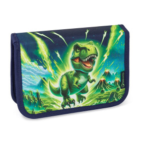 Bagmaster LUMI 25 C školní penál – dinosaurus Zelená 230361