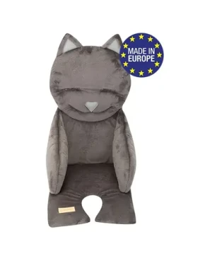 Bomimi Podložka do kočárku KITTY, GRAPHITE minky (BOKOTGRAF)