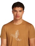 ICEBREAKER Mens 150 Tech Lite SS T Skiing Yeti, Trail (vzorek) velikost: M