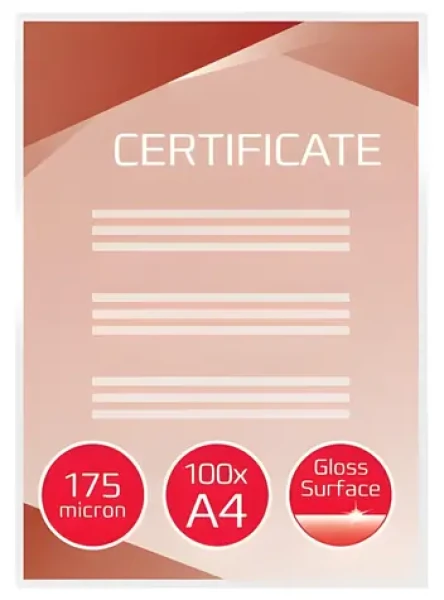 GBC Laminovací kapsy A4 / lesklé / 2x 175 mic / 100 ks (3200724)