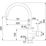 FRANKE - Lina Dřezová baterie FC 6018.085, pískový melír 115.0626.026