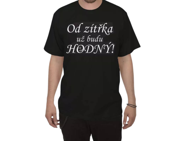 Divja.cz Tričko - Od zítřka už budu hodný Velikost: L