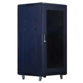 XtendLan 18U/600x800 stojanový černá / 19" rozvaděč / perforované dveře a záda (PER-18U-68-BLACK-S)