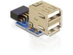 DeLock USB pin header samice 2 x USB 2.0 samice - up (41825-D)