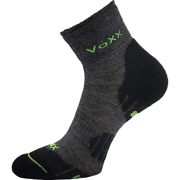 VOXX Ponožky dětské zimní vlněné IRIZARIK II se stříbrem TMAVĚ ŠEDÁ 35-38 127524