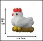 Fagoš Cukrové ozdoby Slepička bílá 12 ks