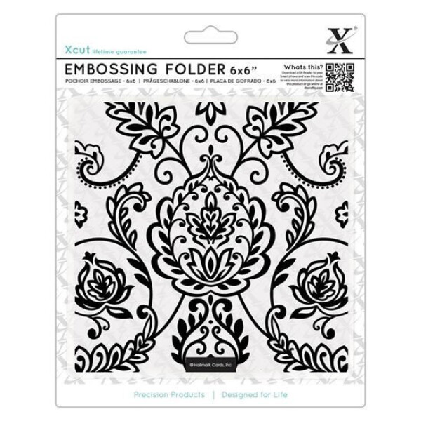 DOCRAFTS Xcut embosovací kapsa - ornamenty 15 x 15 cm