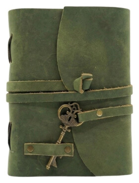 Kožený deník střední 18x13, ruční papír