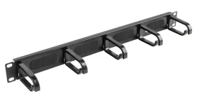 Lanberg AK-1203-B černá / Organizér kabelů do racku / 19" / 1U (AK-1203-B)