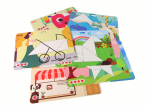 Mamido Skládačka Tangram se 7 magnetickými kostkami