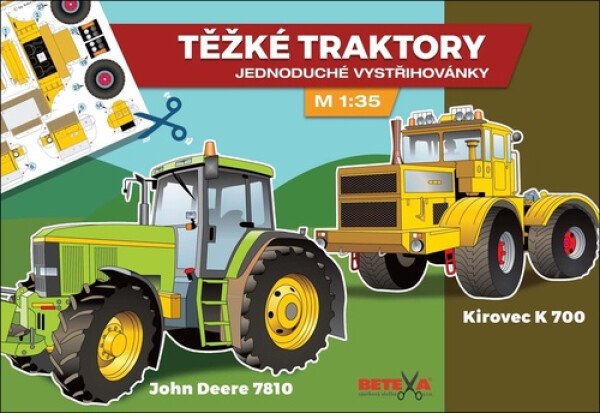 Těžké traktory - vystřihovánky