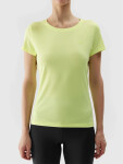 Dámské sportovní tričko recyklovaných materiálů 4F světle žluté Velikost: