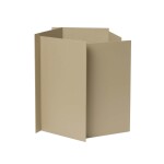 Ferm Living Kovový květináč Fragma Cashmere Small, béžová barva, kov