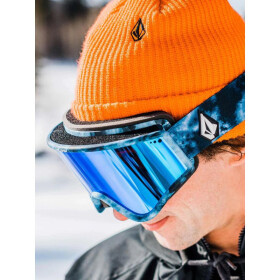Dámské/pánské snowboardové brýle Volcom YAE LAGOON TIE DYE/BLUE CHROME s UV ochranou v modré barvě (VG0722110) jedna velikost