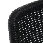 Zahradní židle, kov, plast, černá, AZC-H1021 BK
