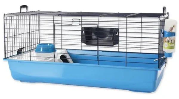 SAVIC Klec Nero 3 De luxe 100 cm / Pro králíky a morčata / Kov, plast / Výška 47 cm / Rozteč mřížek 3 cm (115-5209)