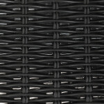 Zahradní židle, kov, plast, černá, AZC-H1001 BK