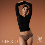 Dámské tanga Choco - Julimex čokoládová XL