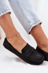 Dámské semišové mokasíny Big Star RR274948 Černé 37
