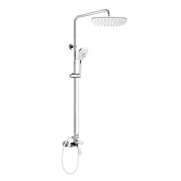 Mereo Eve sprchová baterie s talířovou hranatou sprchou, bílá CBE60104SJE