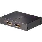 Digitus DS-55345 4 + 2 porty HDMI přepínač LED ukazatel, s dálkovým ovládáním, UHD, kovový ukazatel, lze spínat jednotli