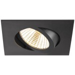 SLV 1007398 NEW TRIA 68 LED vestavné svítidlo, LED, 8.3 W, černá