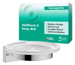 HANSGROHE - AddStoris S Mýdlenka s držákem, matné sklo/chrom 41766000