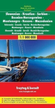 Slovinsko-Chorvatsko-Srbsko-Bosna-Hercegovina-Černá Hora-Makedonie 1:1 000 000 / automapa + mapa pro volný čas