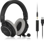Behringer BH470U černá / Sluchátka s mikrofonem / 2.5m / USB / 3.5mm + 6.3mm (27000929)