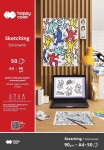 Skicák na tužky Happy Color A4 90g, 50 listů