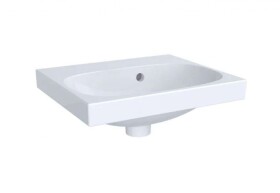 GEBERIT - Acanto Umývátko 45x38 cm, s přepadem, bez otvoru pro baterii, bílá 504.636.01.1