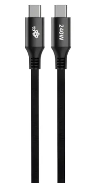 TB Touch USB-C 240W PD černá / Nabíjecí kabel / USB-C na USB-C / 2 m (AKTBXKUCCOSI20B)