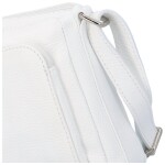 Stylová dámská kožená crossbody Robertina, bílá
