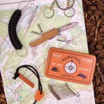 GENTLEMEN'S HARDWARE Sada na přežití v přírodě Outdoors Survival Kit, oranžová barva, kov