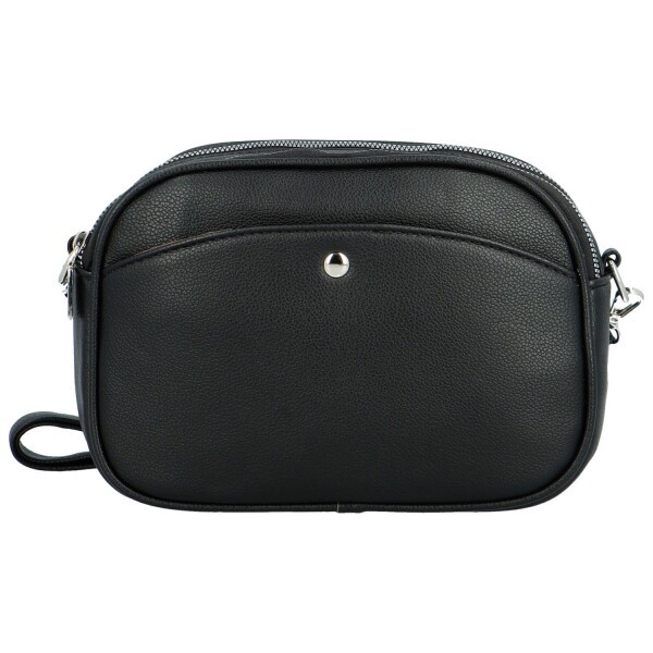 Trendy dámská koženková crossbody kabelka Willa, černá