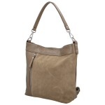 Trendy dámská kožená kabelka na rameno Alyssa, taupe