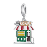 Elenys stříbrný visací přívěsek Coffee Shop