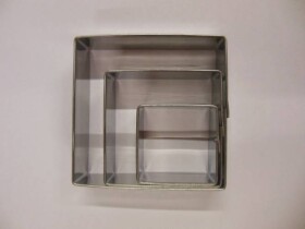 Dortisimo Sada vykrajovátek Čtverce (3 ks)