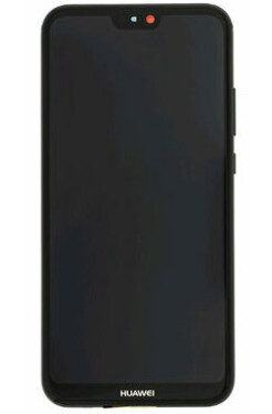 Huawei P20 Lite LCD Display + Dotyková Deska + Přední Kryt Black (2441337)