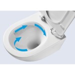 OLSEN SPA - Závěsné WC ARCO TORNADO s FLAT sedátkem Soft-close OLKLT067EUQ3