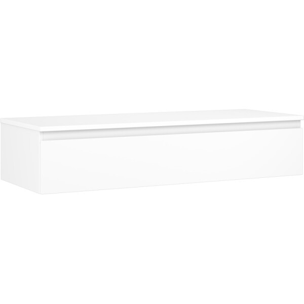 MEXEN/S - Orio koupelnová skříňka pod umyvadlo 120 cm s deskou, 1 šuplík, bílá mat 91A10-12023-1-BFC01