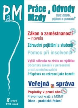 Práce a mzdy 8/2023 – Novela zákona o zaměstnanosti